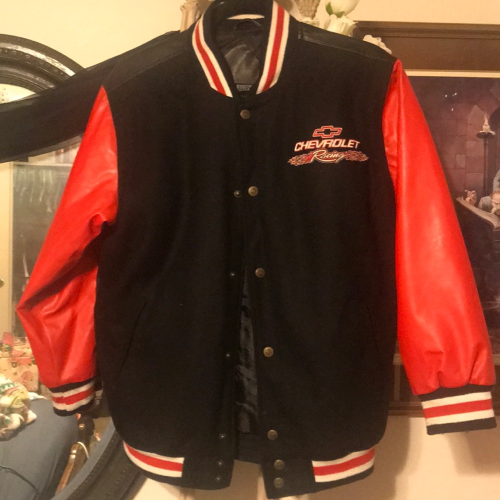 Chevrolet racing letterman jacket.